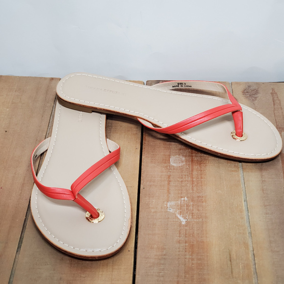 Banana Republic Shoes - banana republic dark orange flip flops size 8